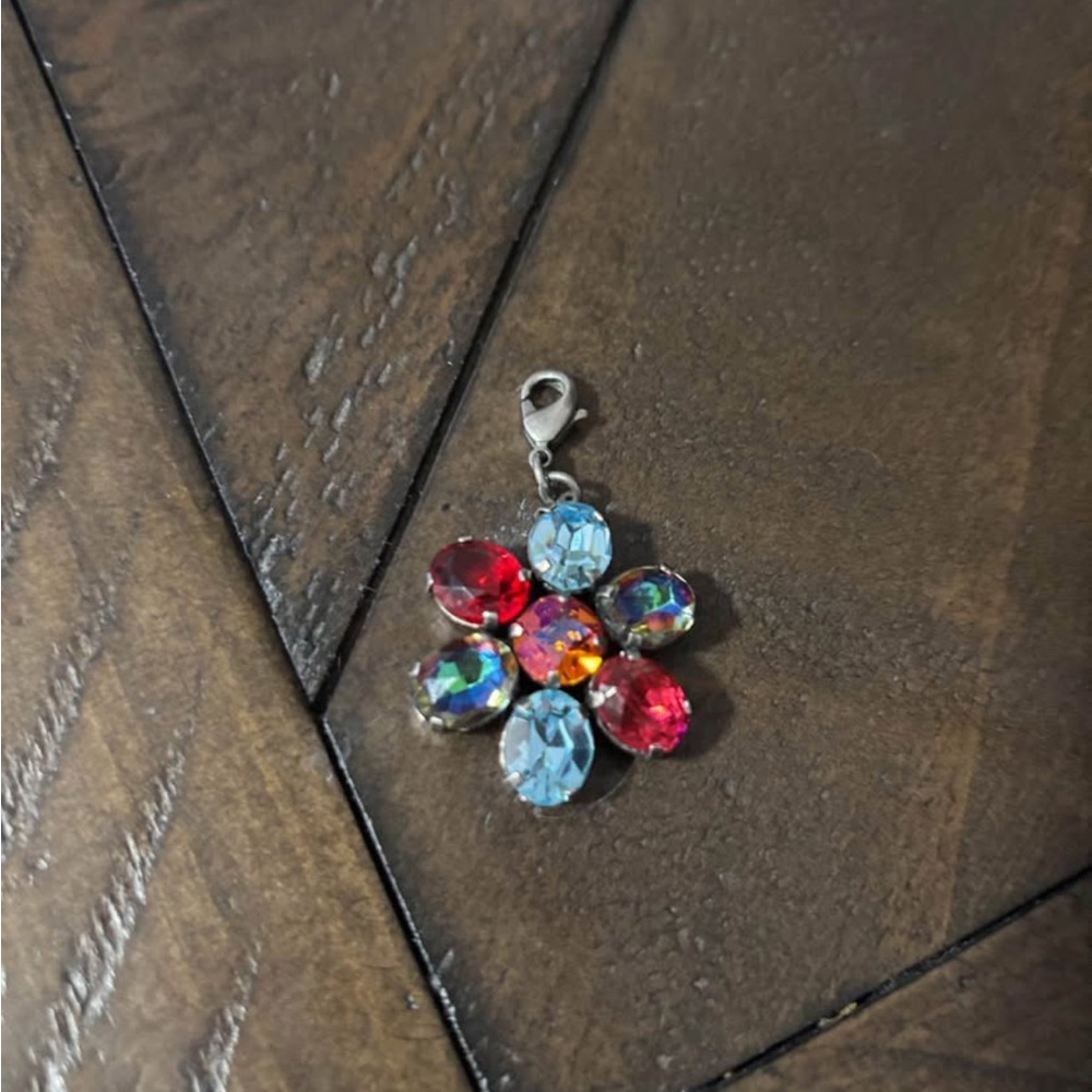 Sabika Multicolored Flower Pendant